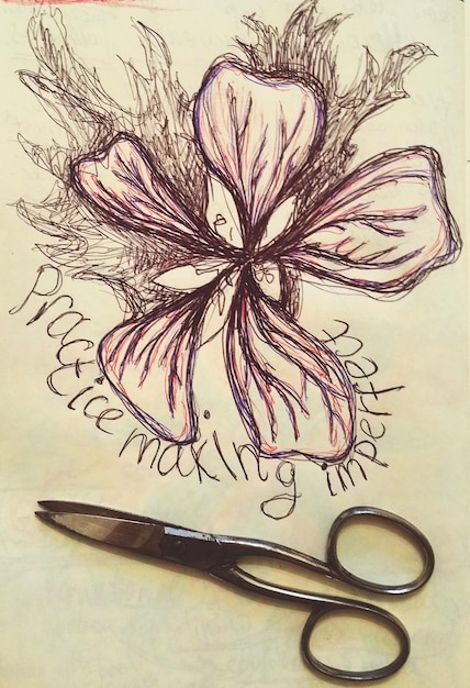 Авторская схема вышивки с растительным мотивом